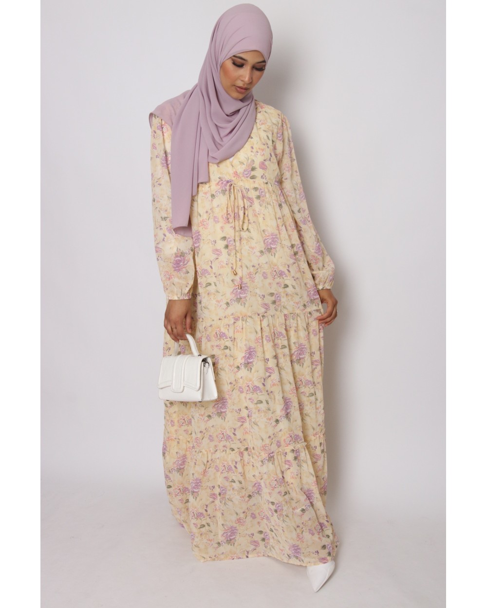 Robe longue fleurie Margot