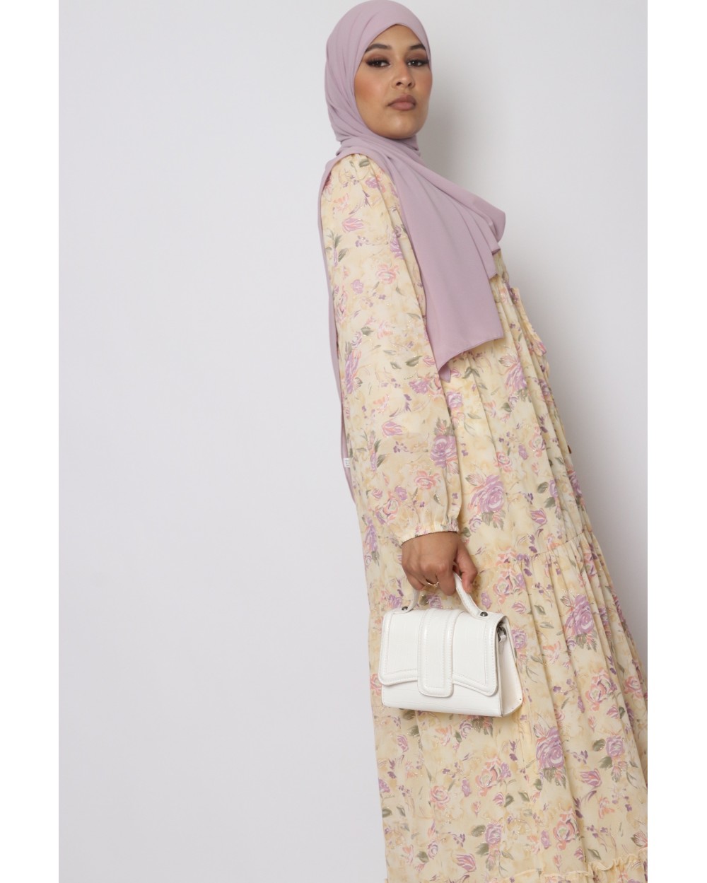 Margot long floral dress