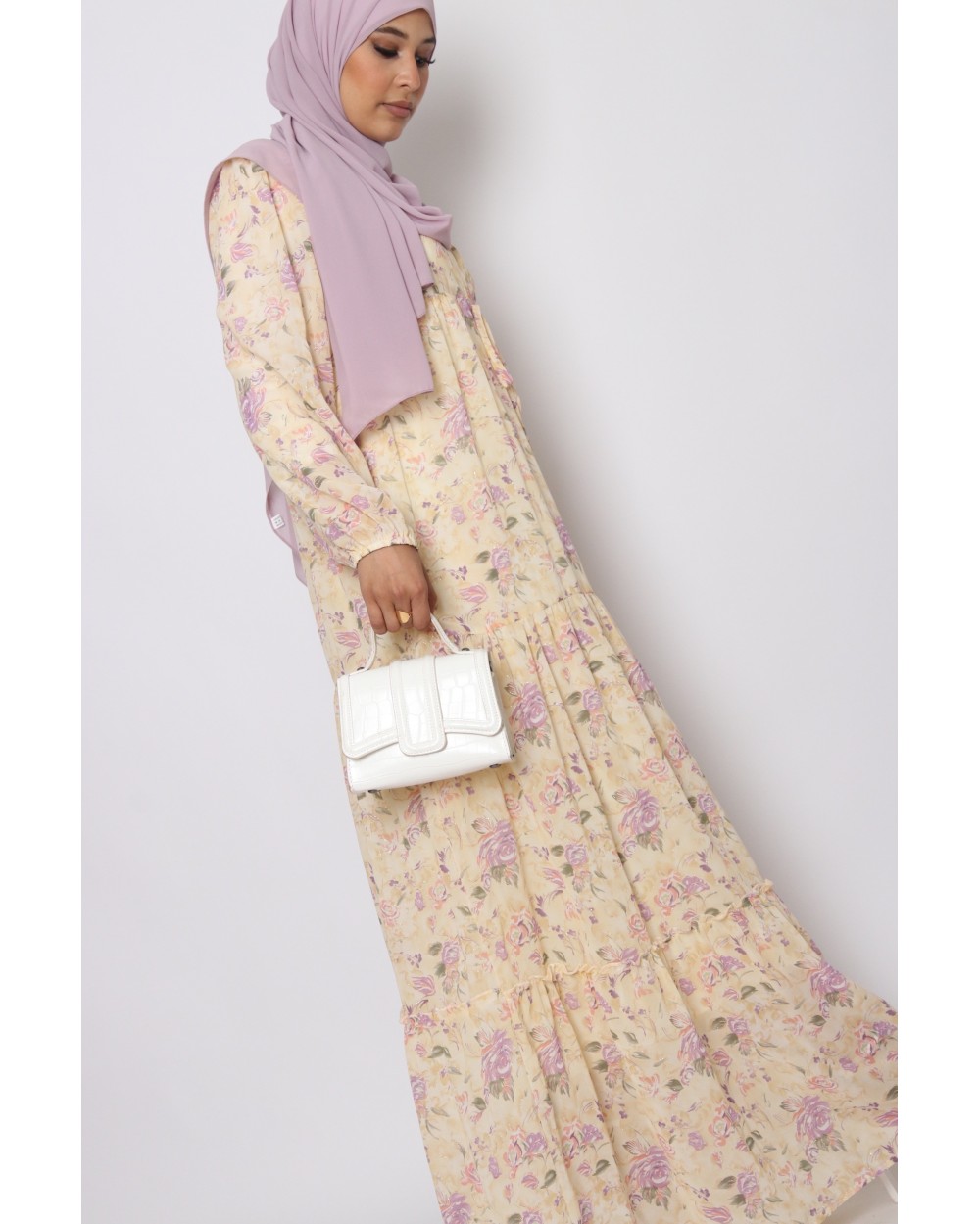 Margot long floral dress