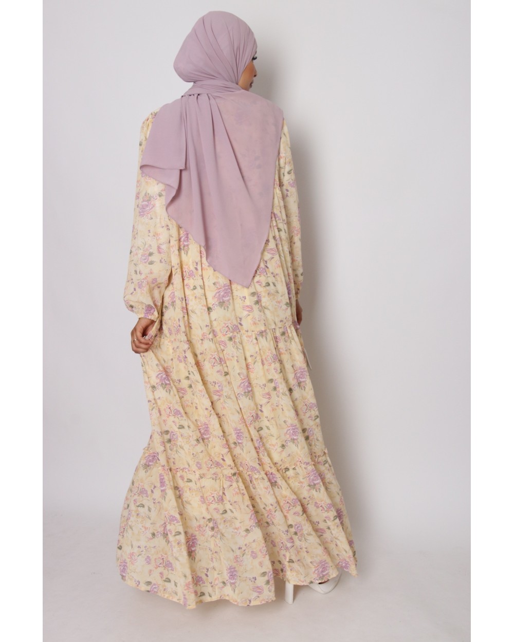 Margot long floral dress