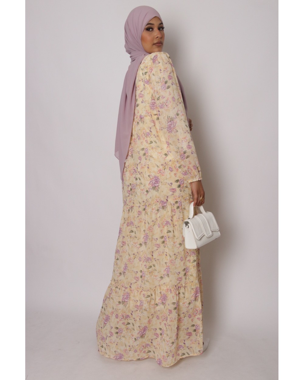 Margot long floral dress