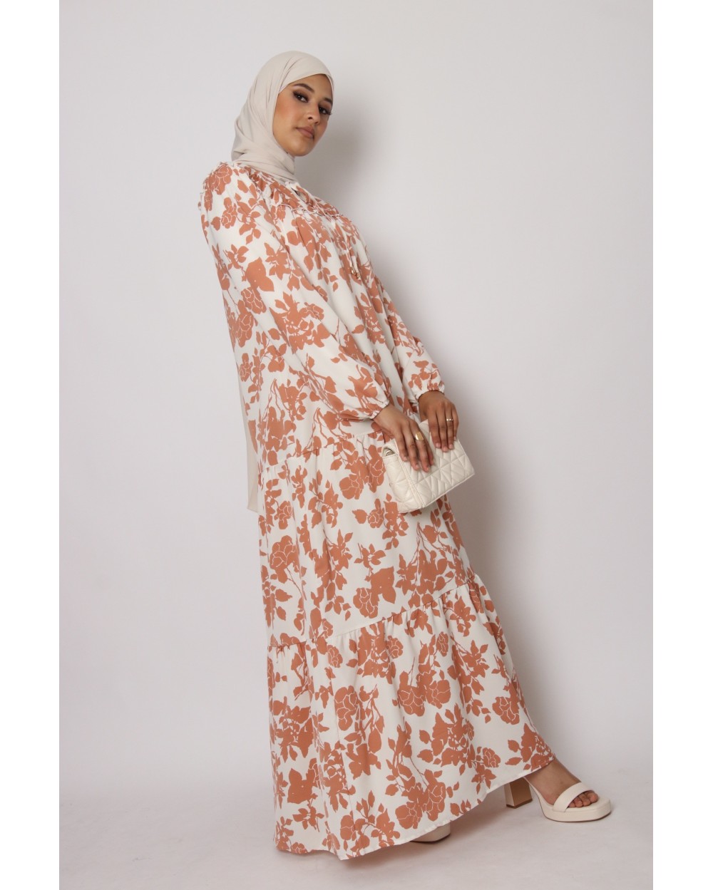 Robe longue Solène imprimée