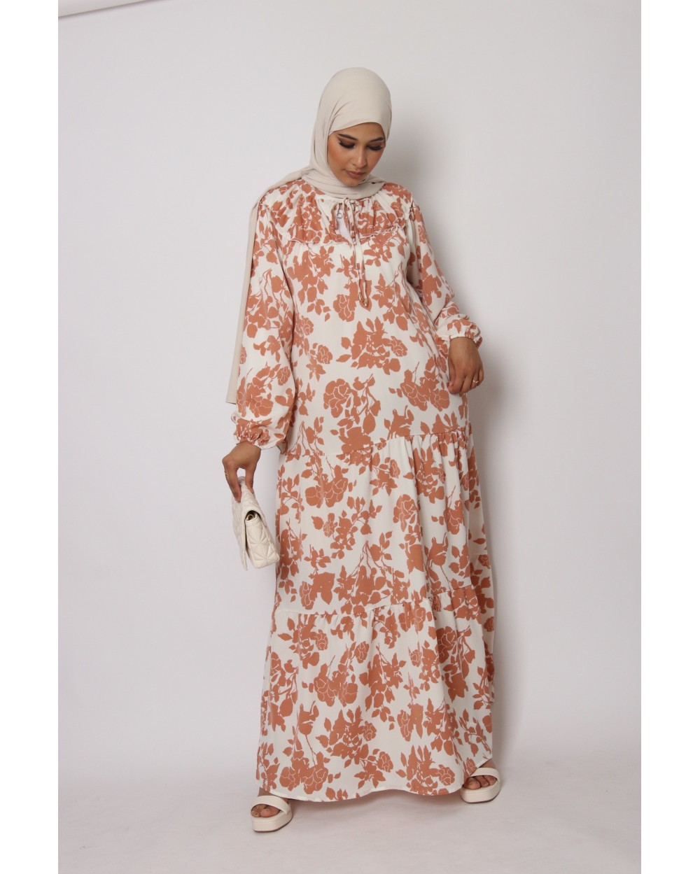 Robe longue Solène imprimée