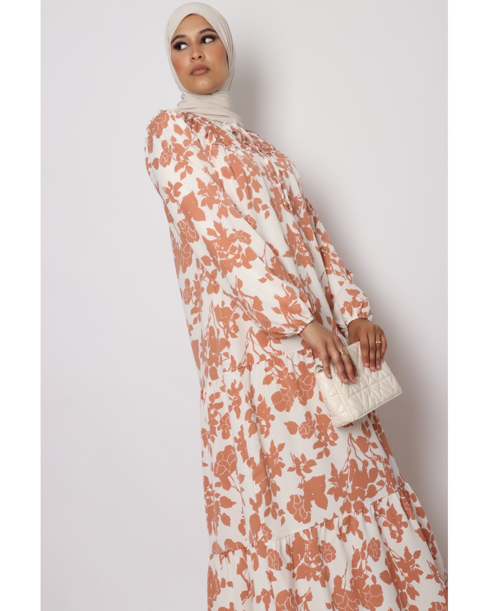 Robe longue Solène imprimée