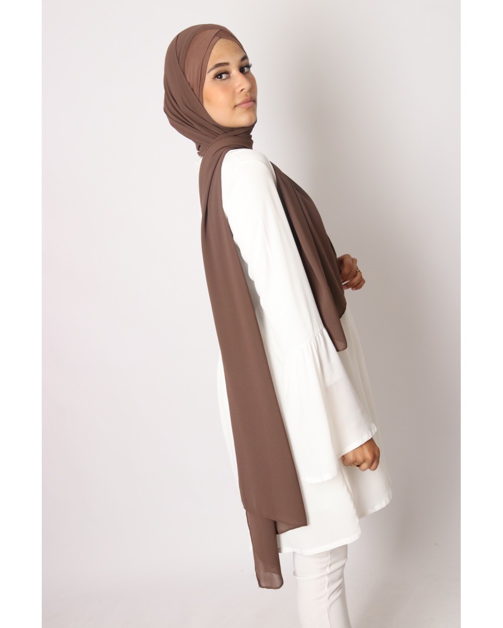 Hijab mousseline à enfiler Jasmine