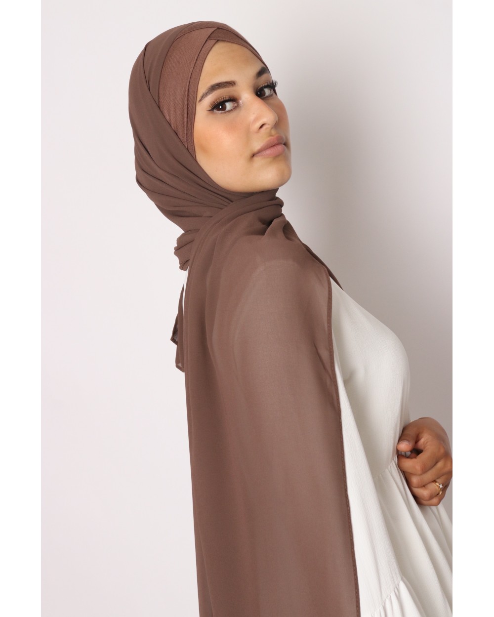 Hijab mousseline à enfiler Jasmine