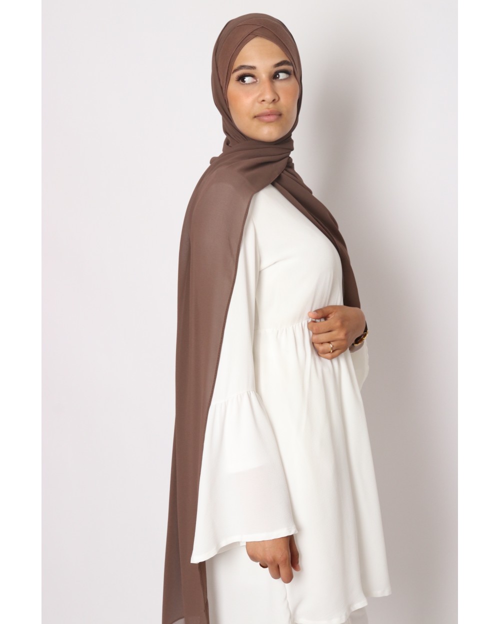 Hijab mousseline à enfiler Jasmine