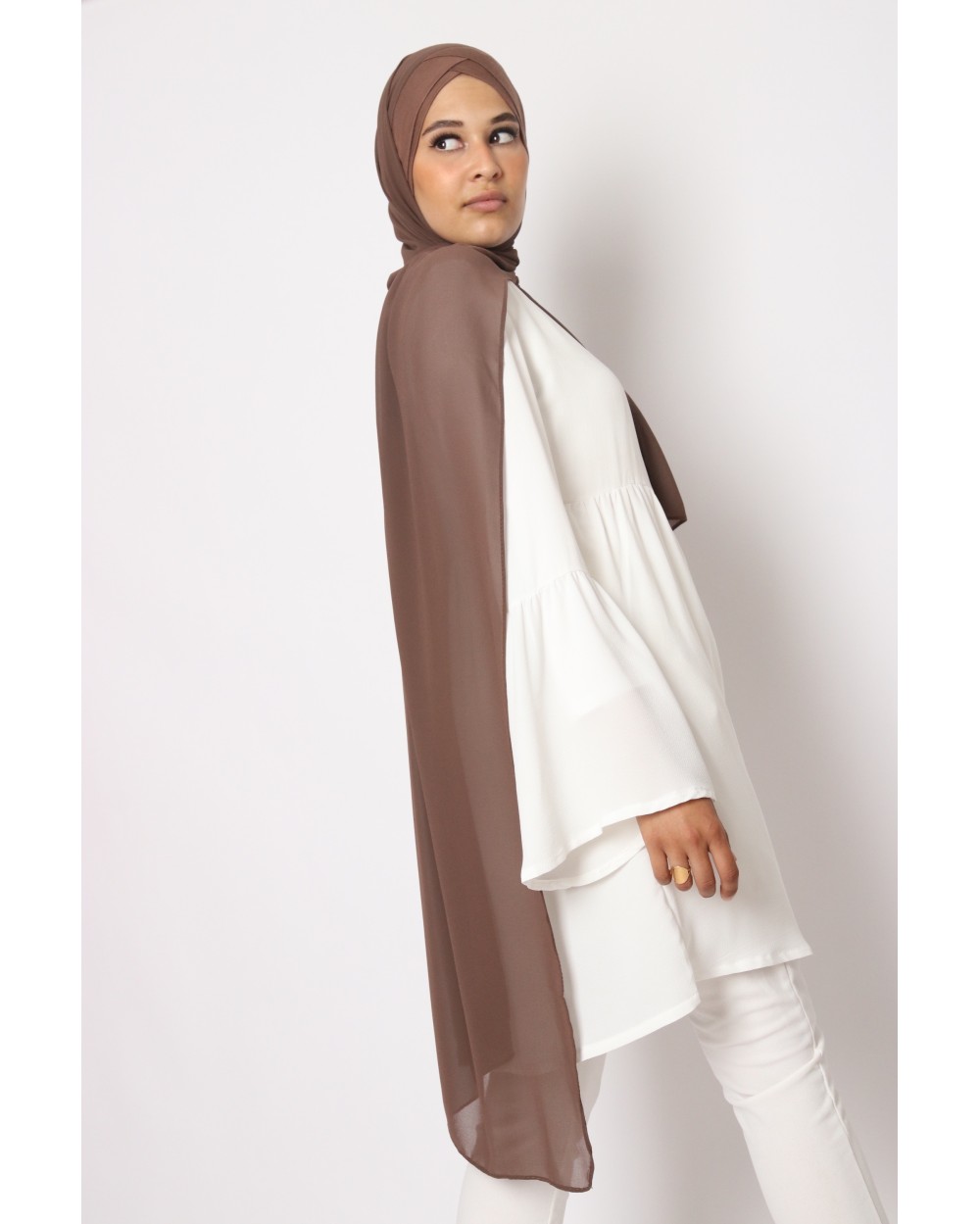 Hijab mousseline à enfiler Jasmine