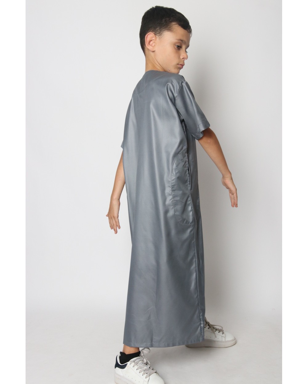 Qamis satiné Afaq enfant S/S