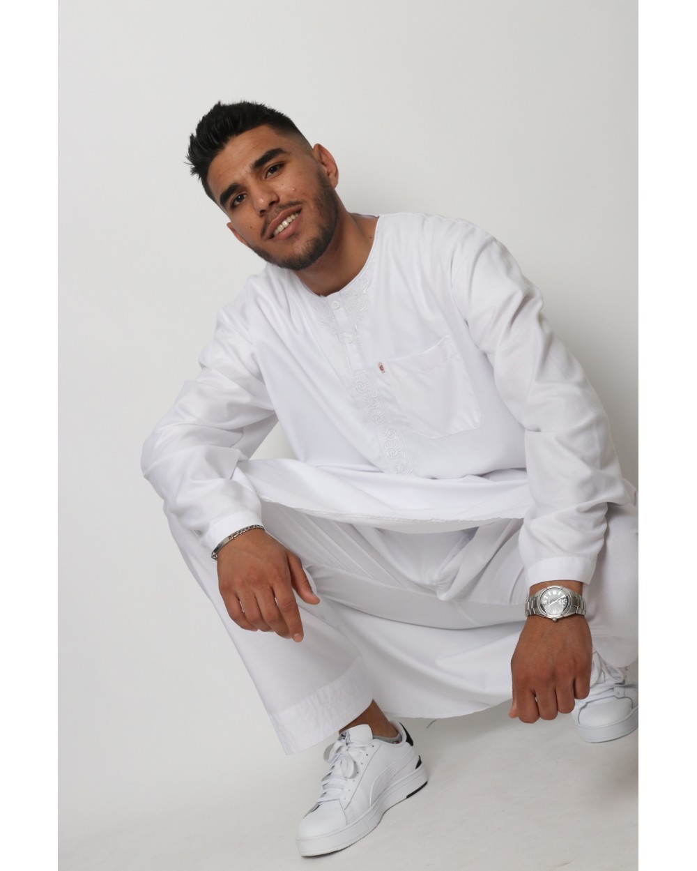 Pakistani set AFAQ cotton long sleeves