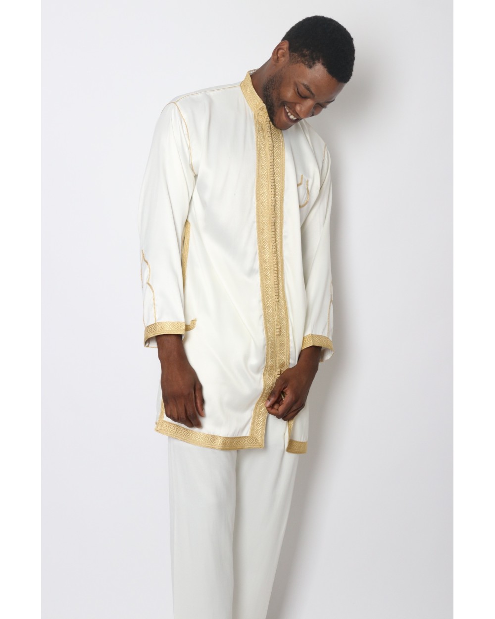 Jabador homme ornement doré