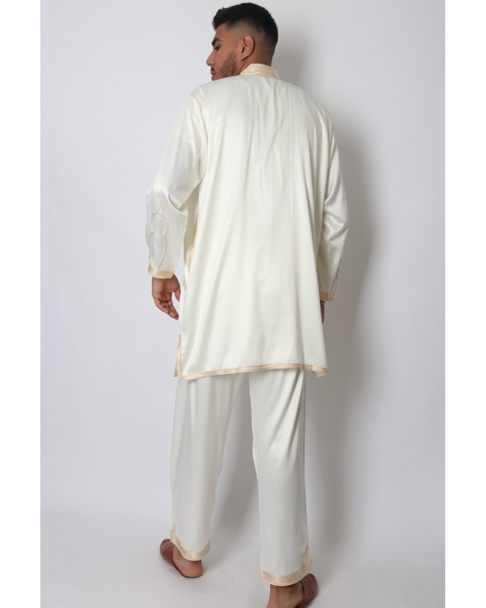 Jabador homme marocain beige