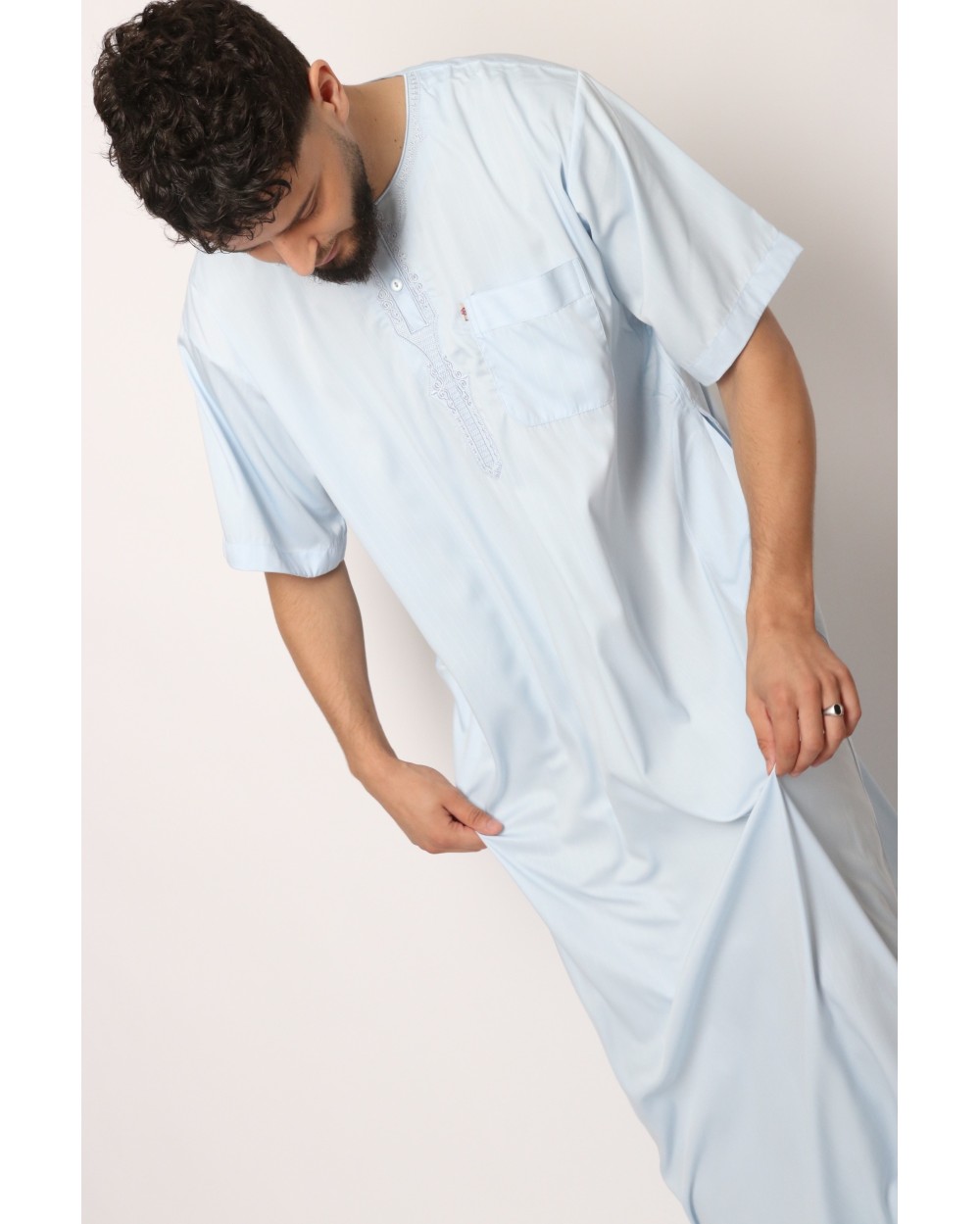 Qamis Afaq SS satiné