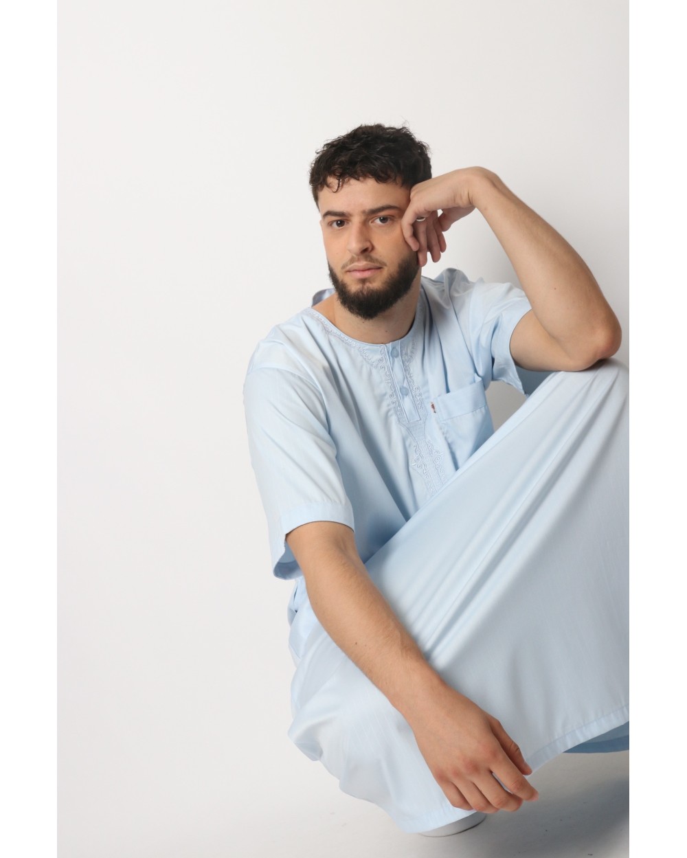 Qamis Afaq SS satiné