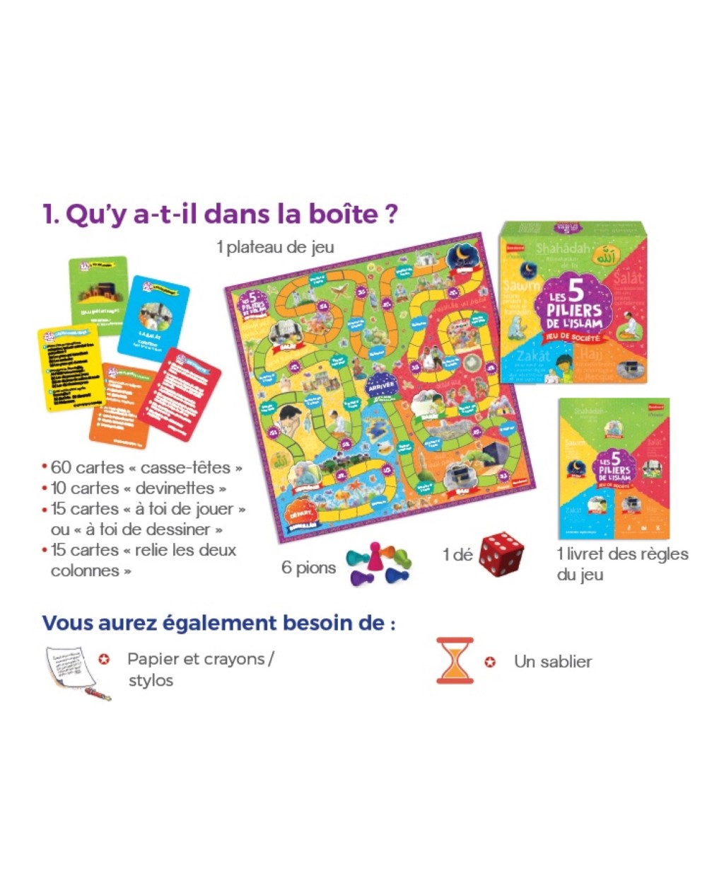 Jeu éducatif les cinq piliers de l'islam