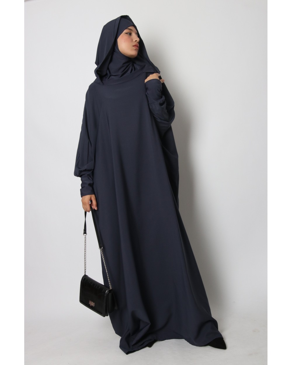 Abaya oversize hijab integrated hood