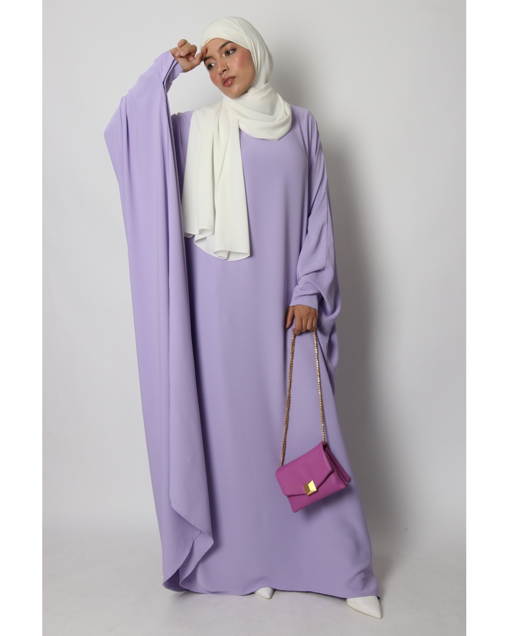 Abaya papillon Soie de médine