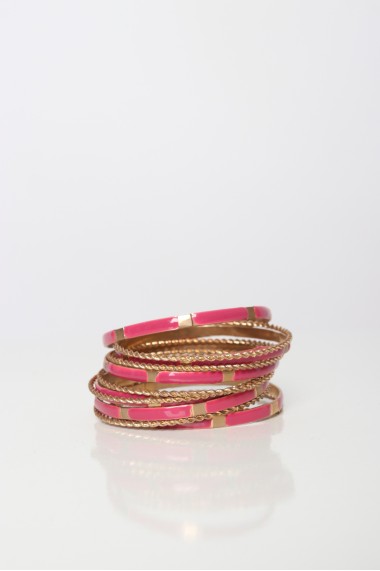 Pink bracelet set