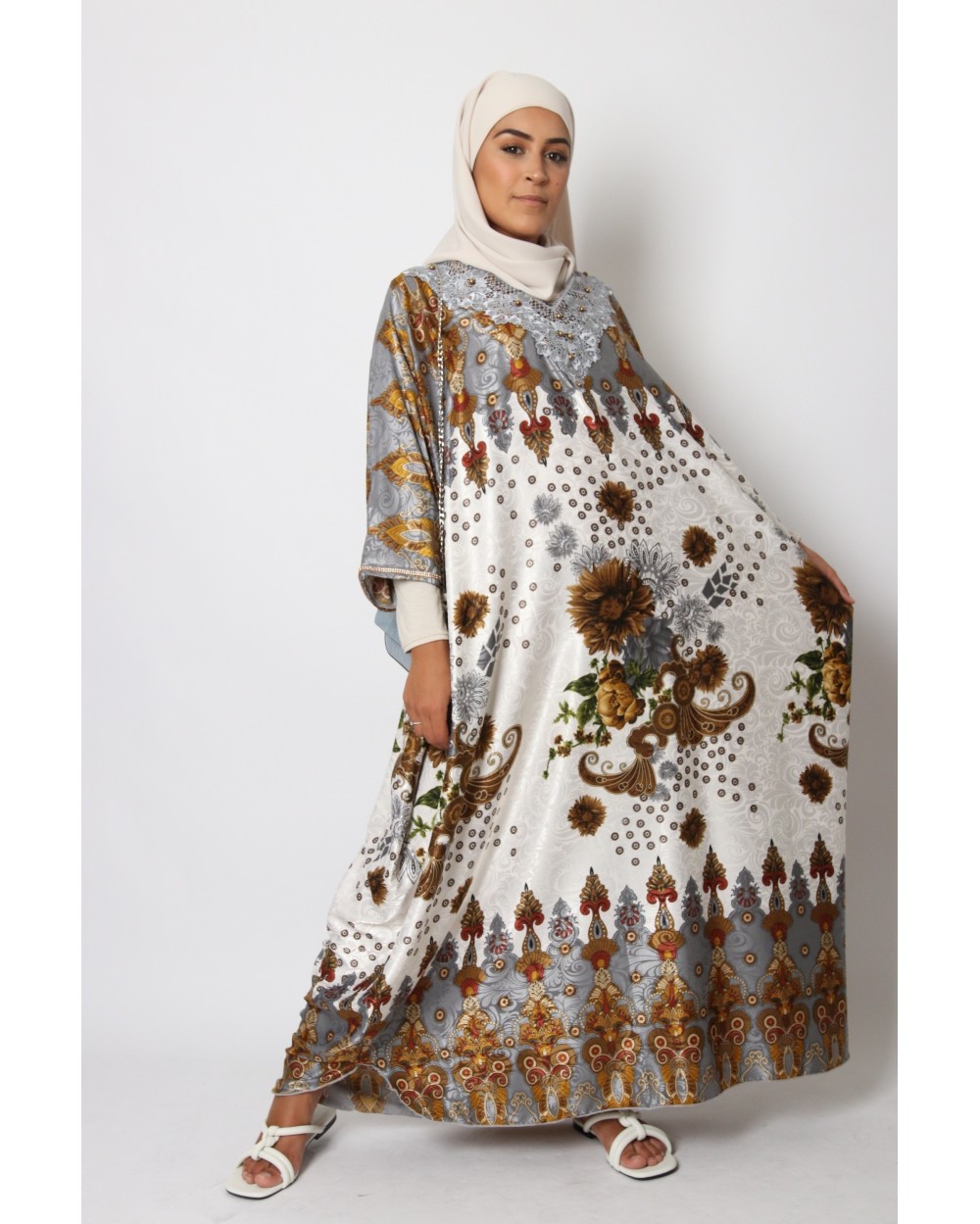 Caftan Camalia motif arcade