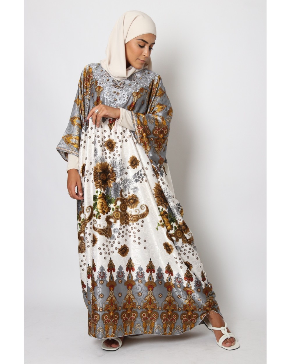 Caftan Camalia motif arcade