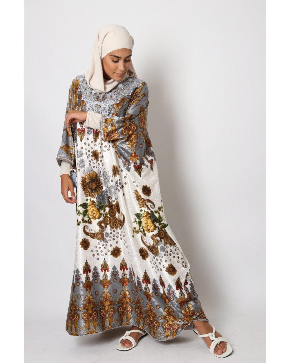 Caftan Camalia motif arcade