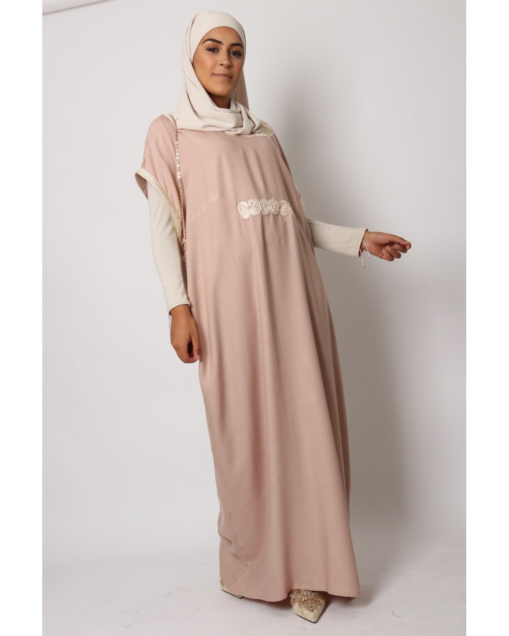 Robe gandoura papillon