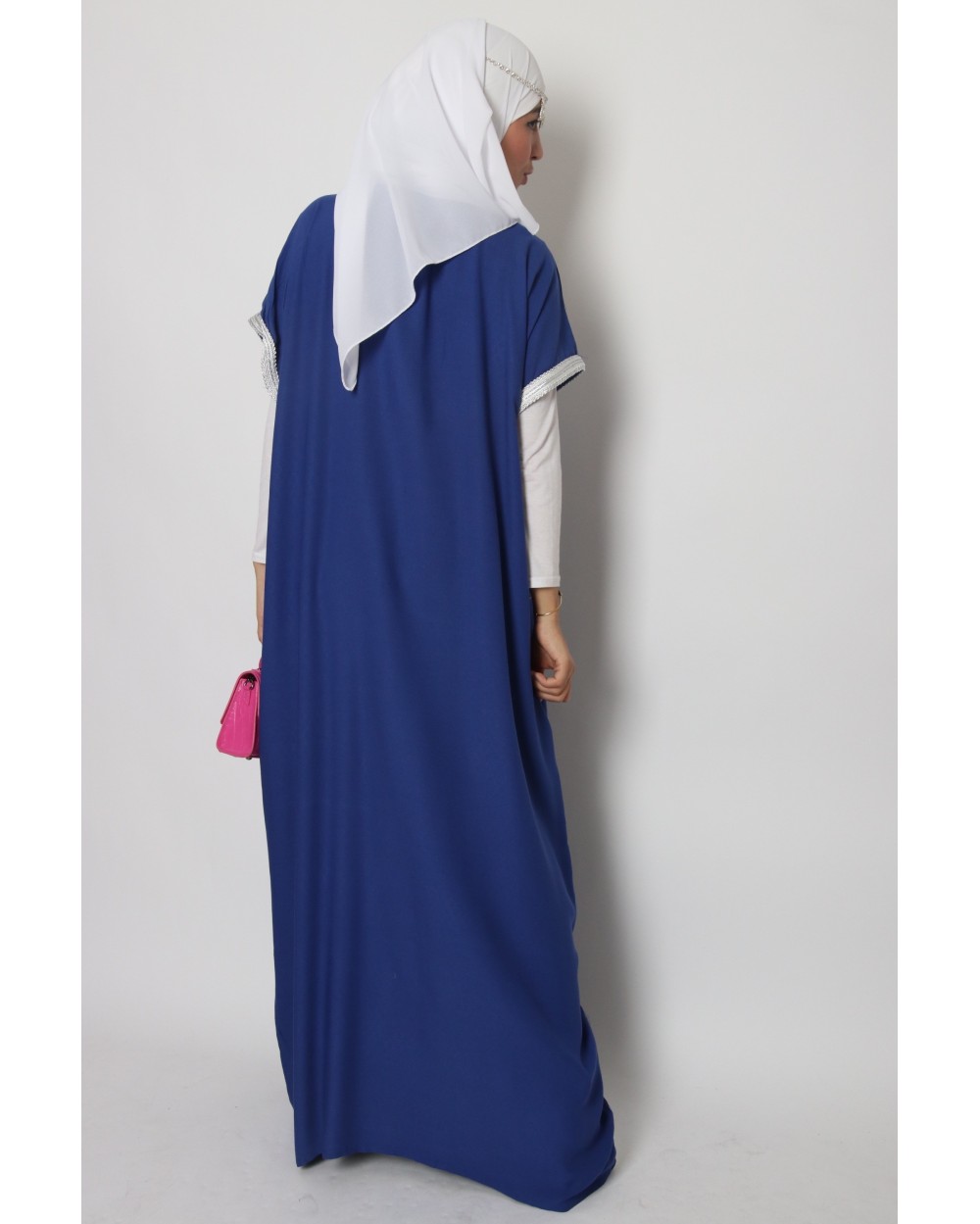 Robe orientale Rahima argentée