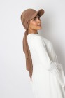 Hijab à enfiler avec casquette intégrée