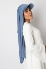 Hijab à enfiler avec casquette intégrée