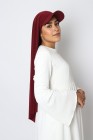 Hijab à enfiler avec casquette intégrée
