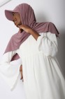 Hijab à enfiler avec casquette intégrée