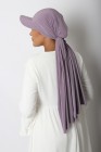 Hijab à enfiler avec casquette intégrée