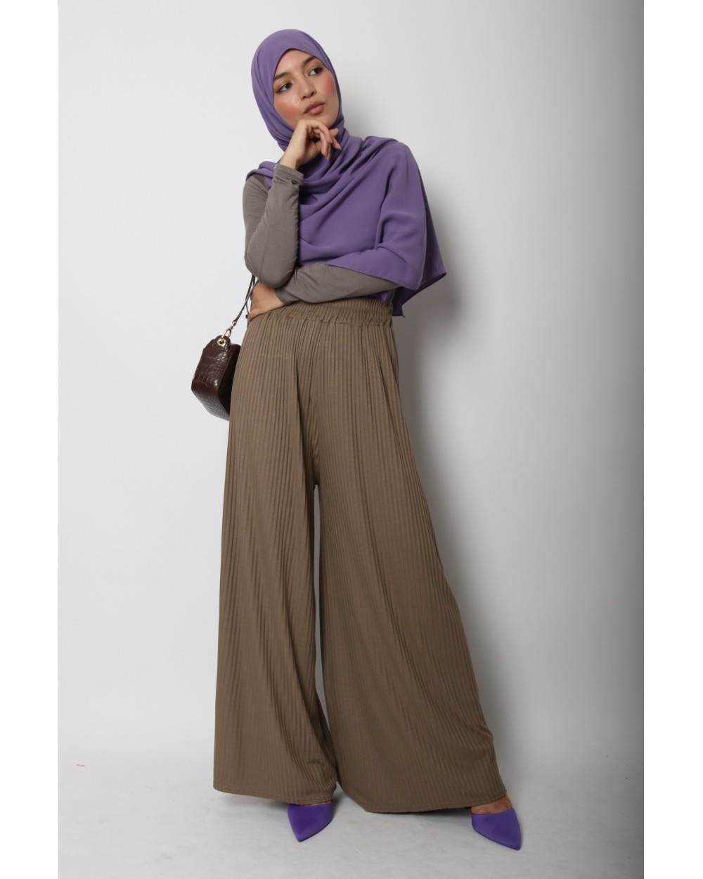 Maxi Pantalon Strié