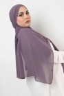 Hijab mousseline rectangle Nissa 175