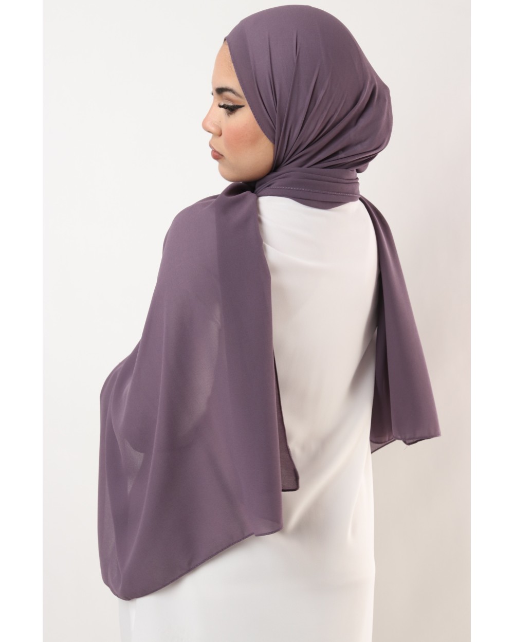 Hijab mousseline rectangle Nissa 175