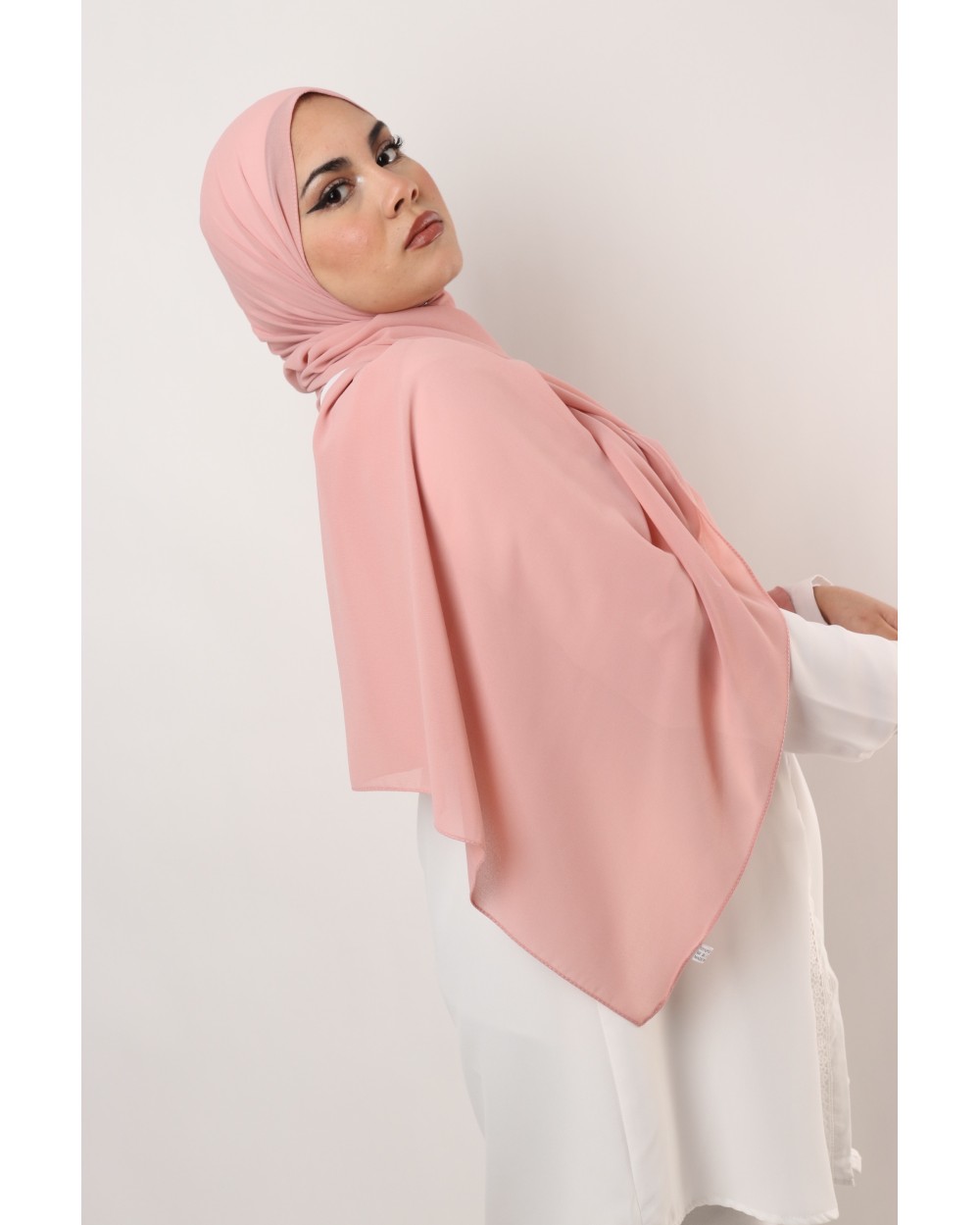 Hijab mousseline rectangle Nissa 175