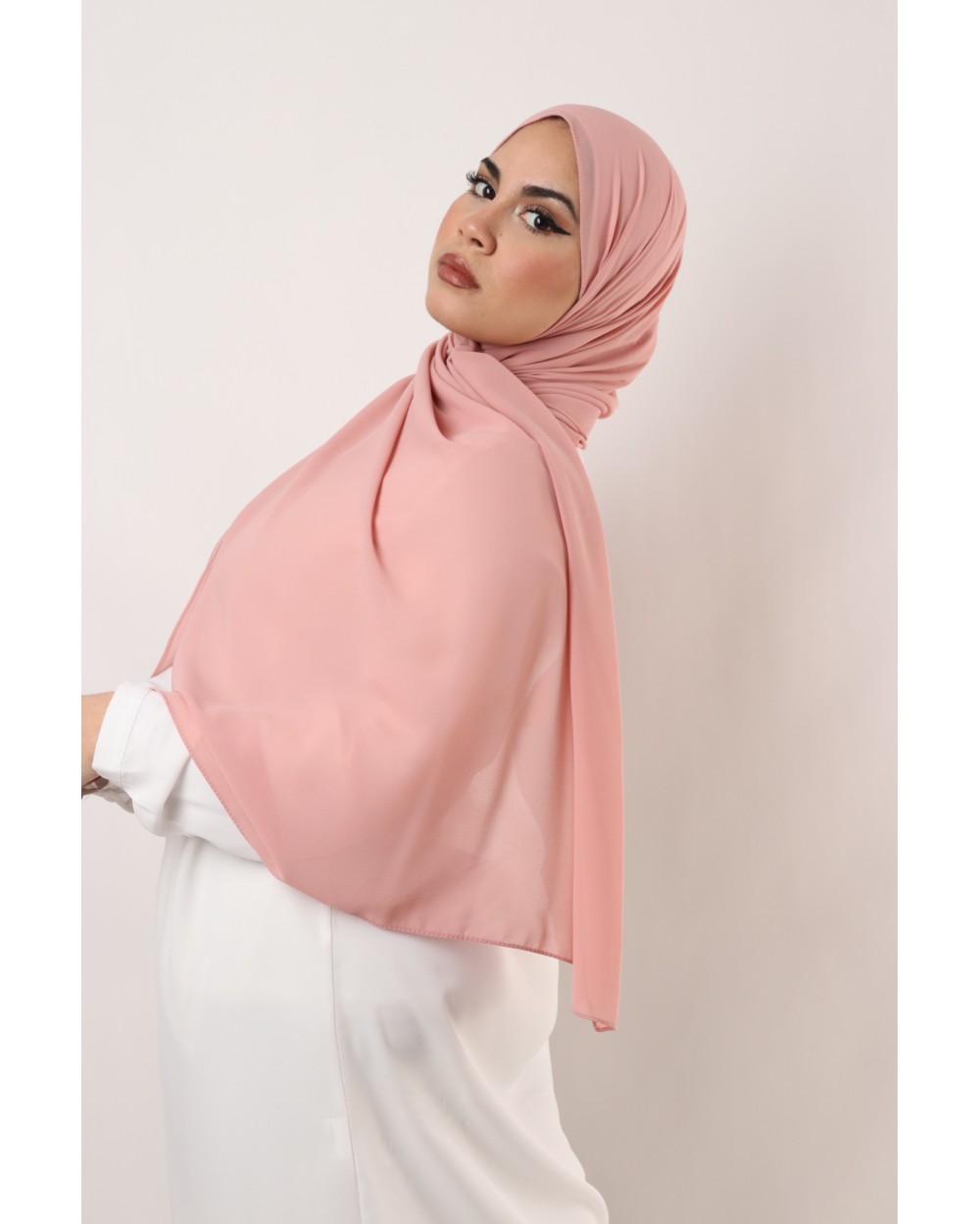 Hijab mousseline rectangle Nissa 175