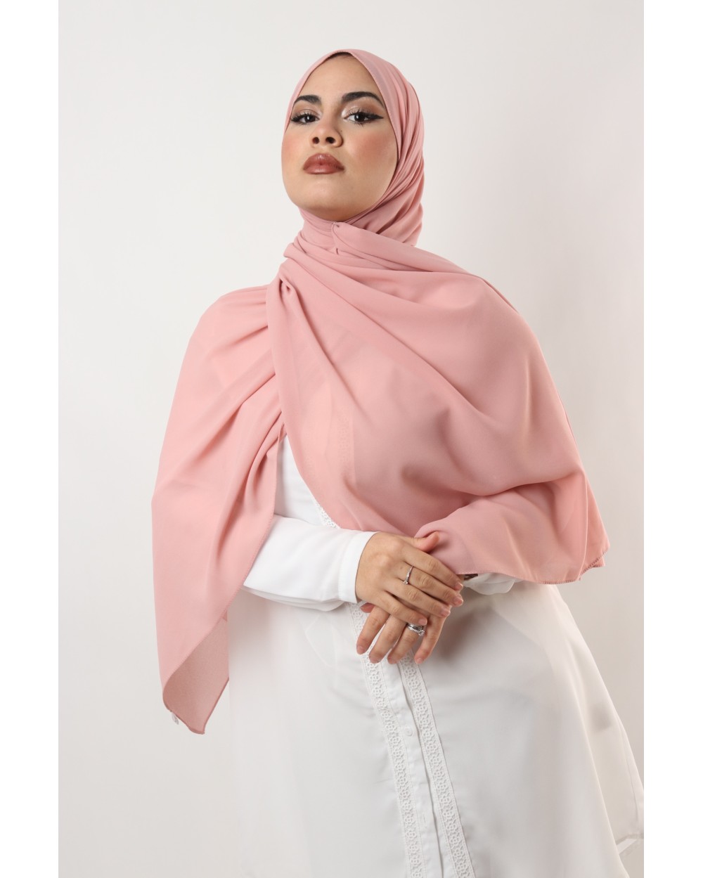 Hijab mousseline rectangle Nissa 175