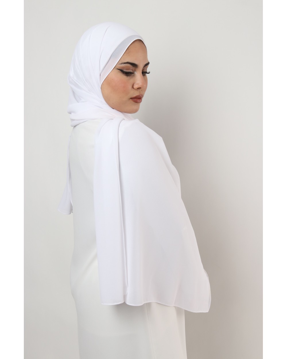 Hijab mousseline rectangle Nissa 175