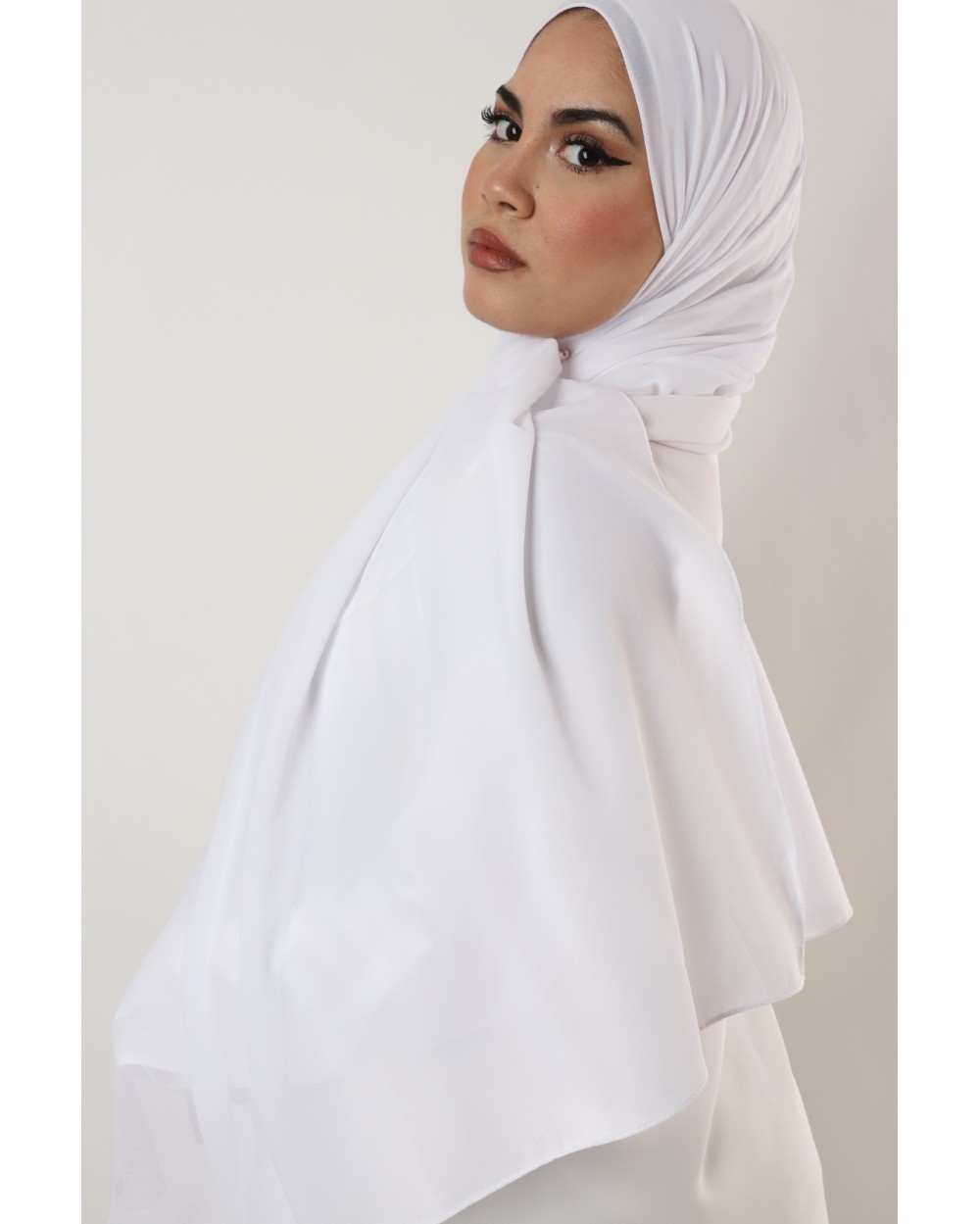 Hijab mousseline rectangle Nissa 175
