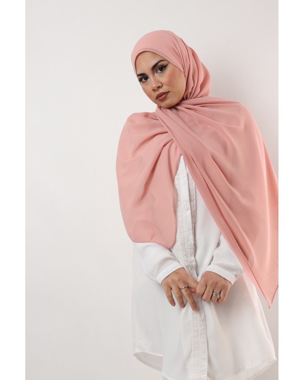Hijab mousseline rectangle Nissa 175