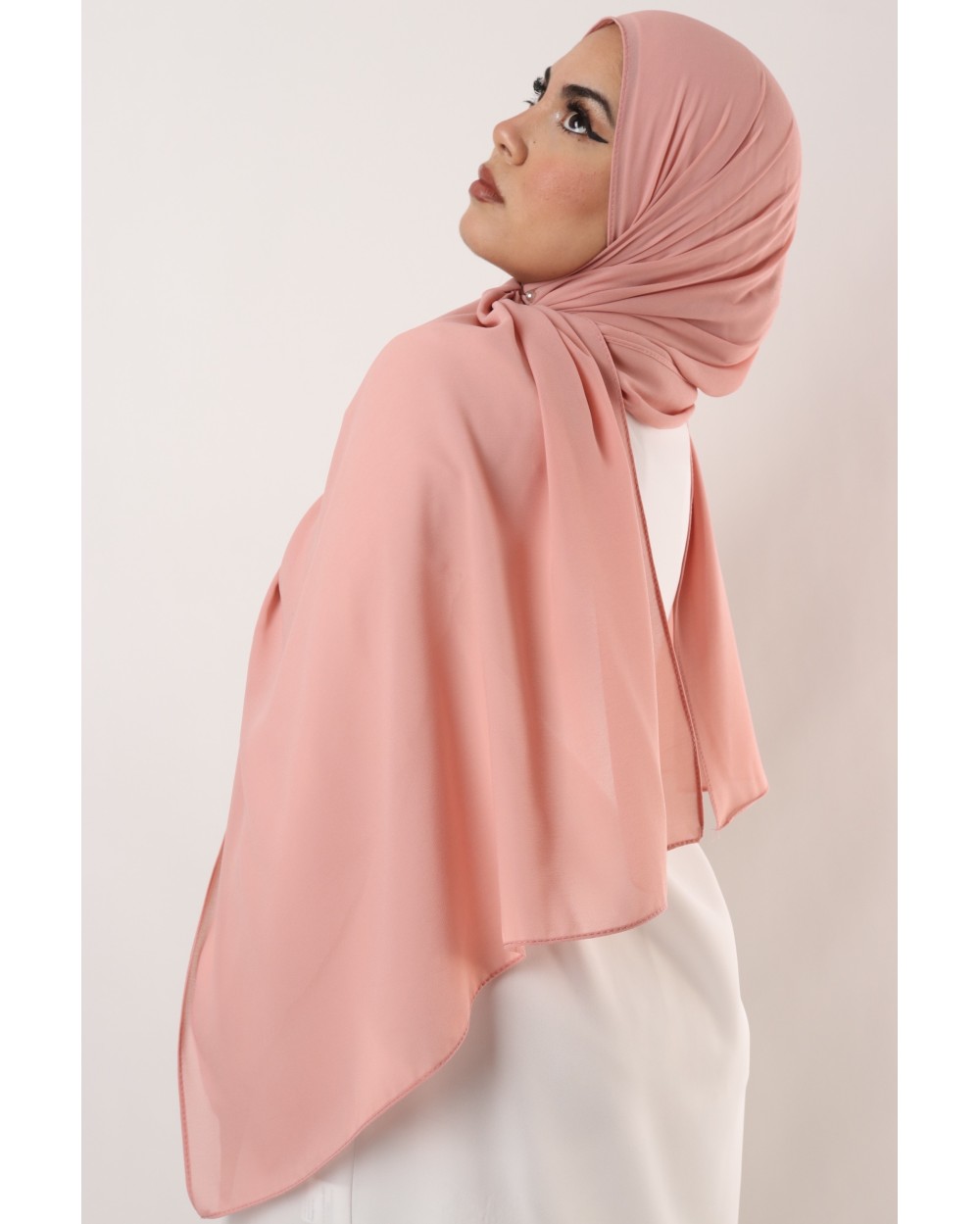Hijab mousseline rectangle Nissa 175