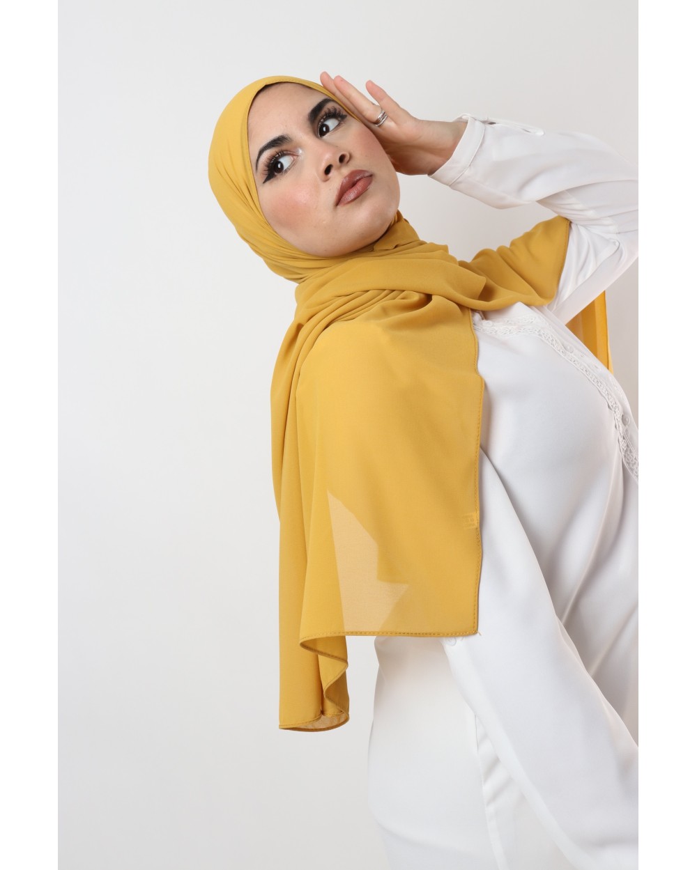 Hijab mousseline rectangle Nissa 175