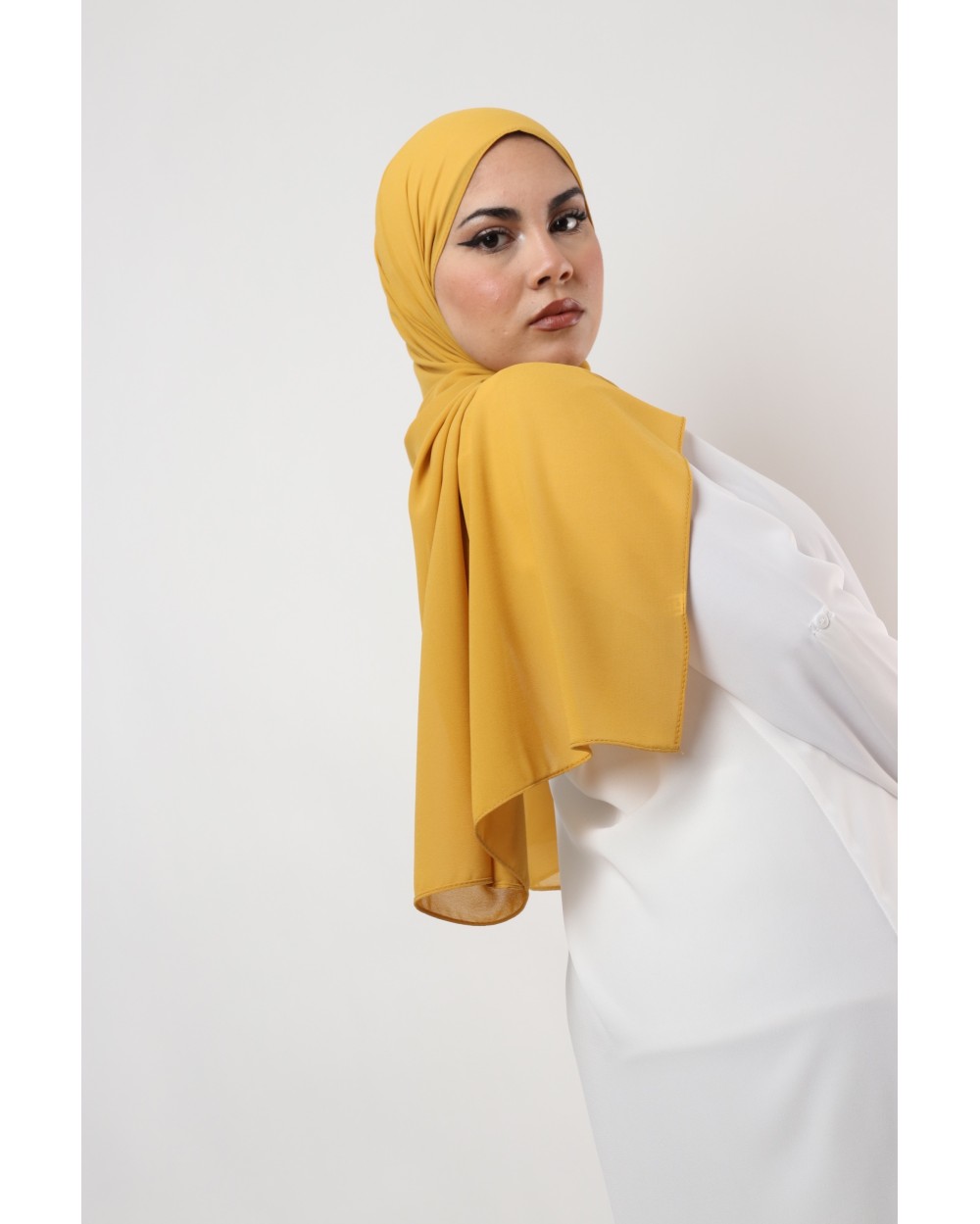 Hijab mousseline rectangle Nissa 175