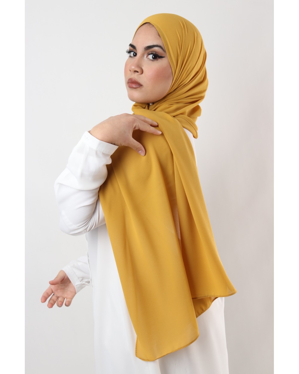 Hijab mousseline rectangle Nissa 175