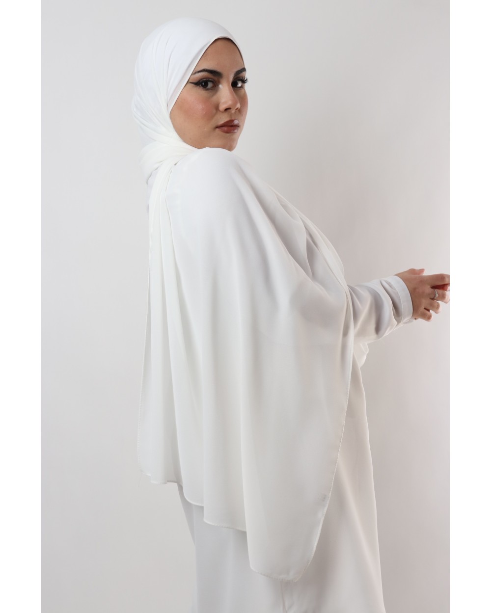 Hijab mousseline rectangle Nissa 175