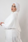 Hijab mousseline rectangle Nissa 175