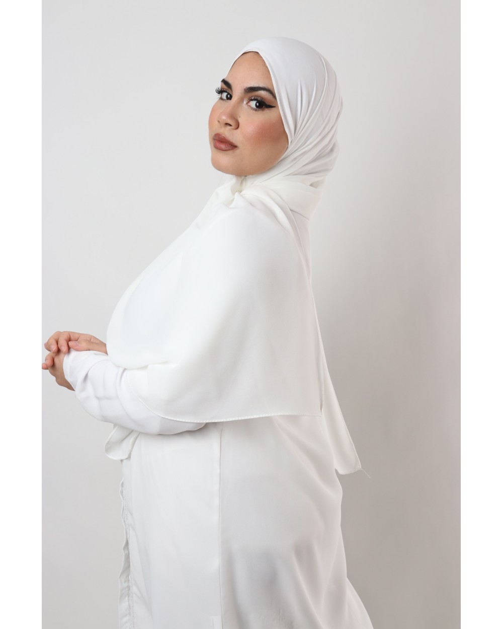 Hijab mousseline rectangle Nissa 175