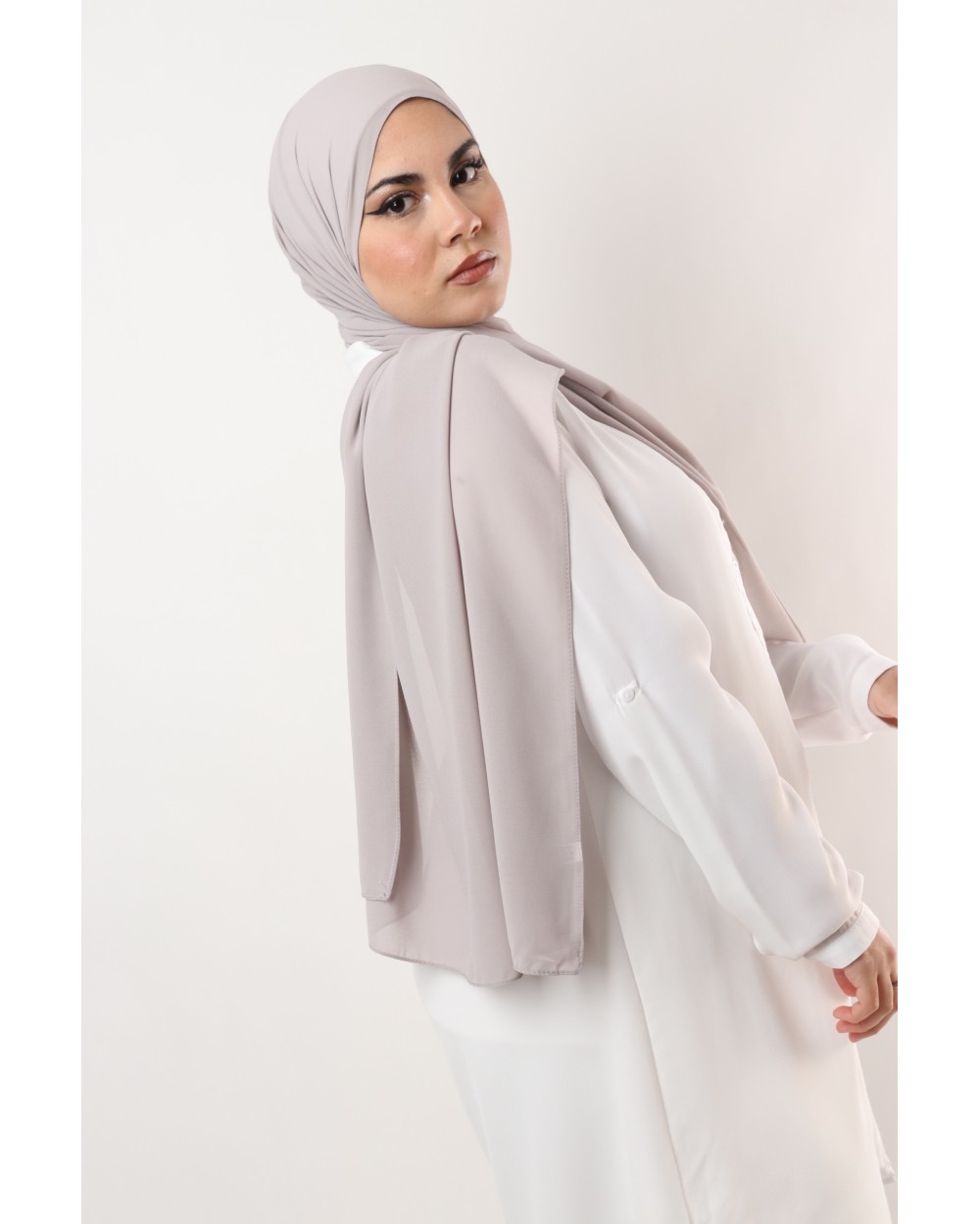 Hijab mousseline rectangle Nissa 175