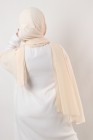 Hijab mousseline rectangle Nissa 175